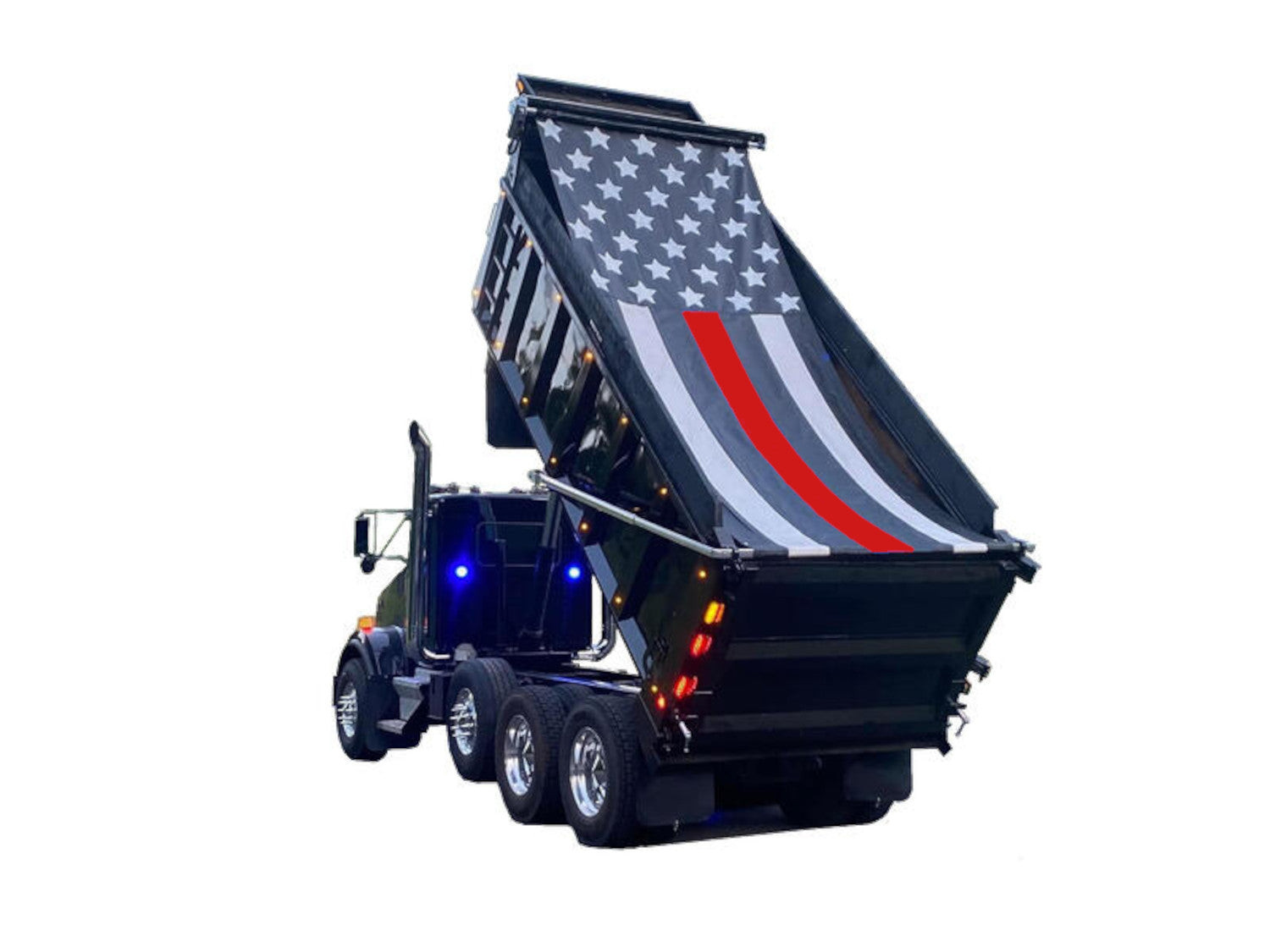 Thin Red Line HD Mesh Dump Truck Tarp