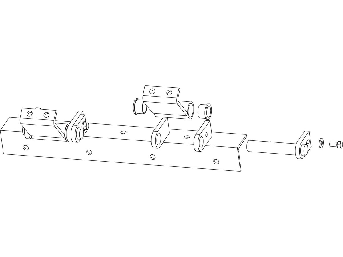 Front & Rear Hinge Assembly - Low Profile 1801599 | Donovan  | American Tarping