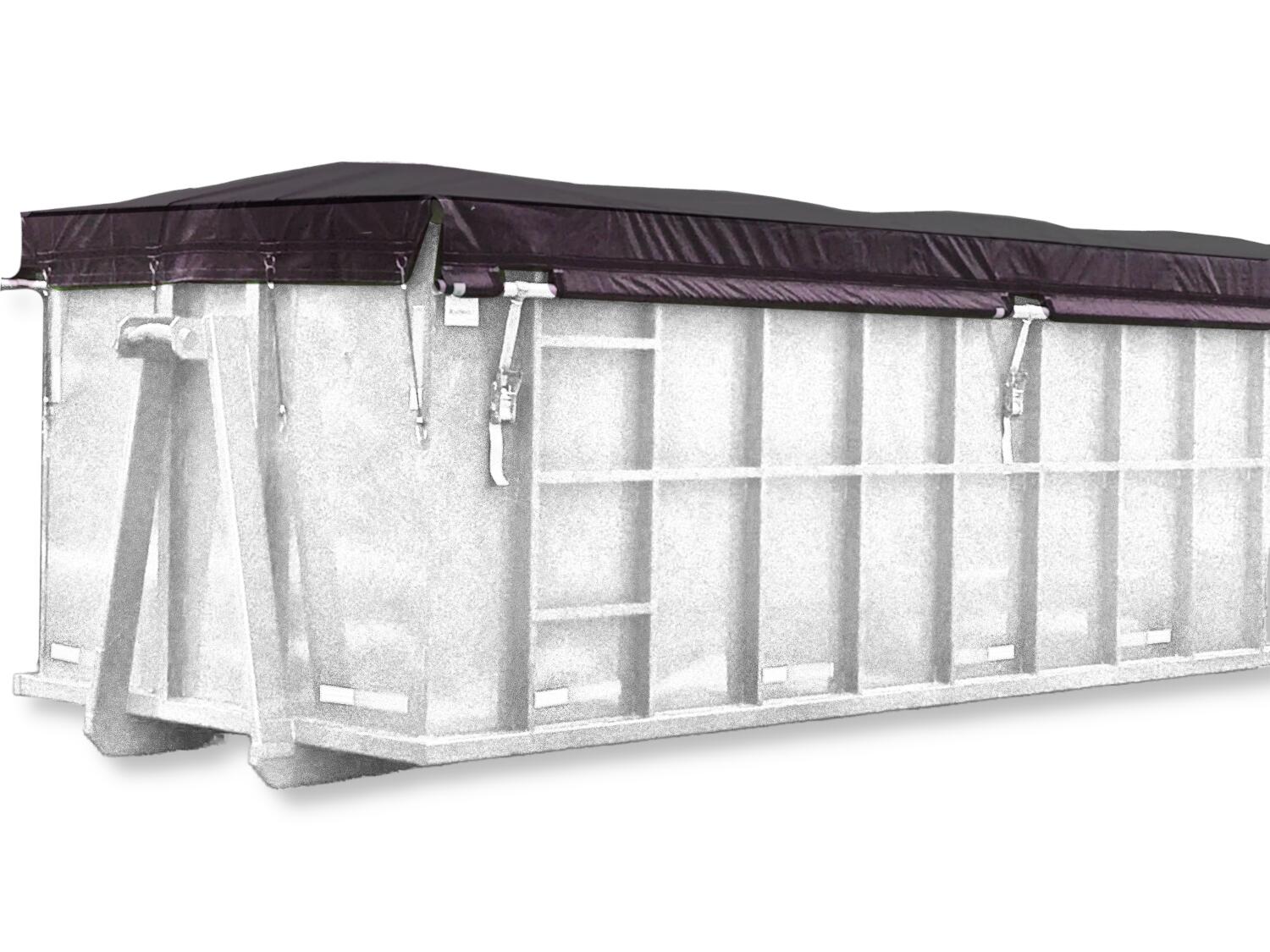 Belt & Ratchet Roll-Off Container Tarps (18oz Vinyl)