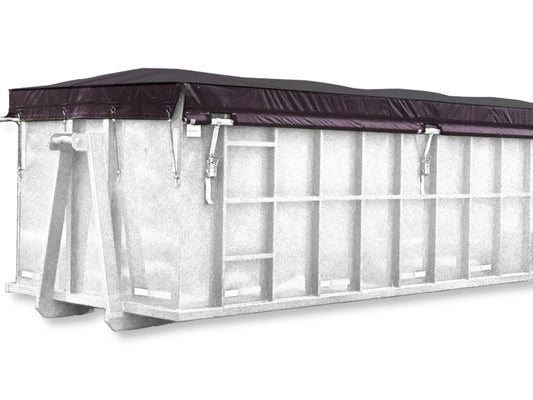 Belt & Ratchet Roll-Off Container Tarps (18oz Vinyl) | Donovan Tarps | American Tarping