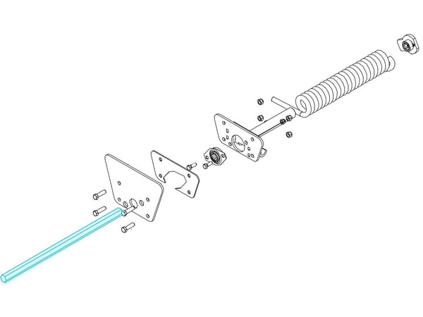 Spring Hex Shaft - 22-1/2" 1810388 | Donovan  | American Tarping