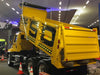 Flash High-Gloss Dump Truck Tarp System (38' and 41') yellow truck | Donovan Tarps | American Tarping