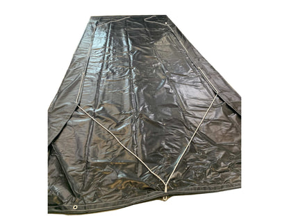 18oz Vinyl Asphalt Tarps w/ Flaps Full | Donovan Tarps | American Tarping