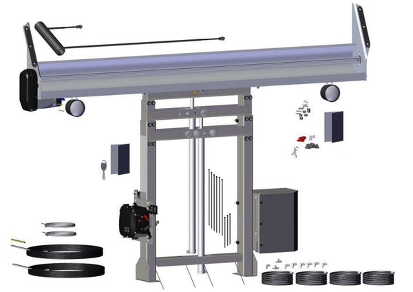 Tower Assembly, Super Duty Dual Stage Tower w/Single Valve Pump & Control Box 103639 | Roll-Rite | American Tarping