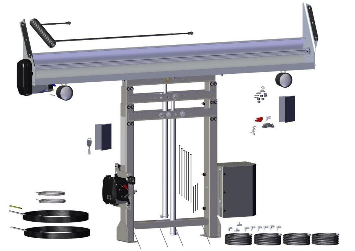 Tower Assembly, Super Duty Dual Stage Tower w/Single Valve Pump & Control Box 103639 | Roll-Rite | American Tarping