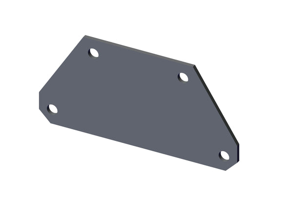 Plate. Triangular Sliding Pivot Mounting Plate (Each) 46751 | Roll-Rite | American Tarping