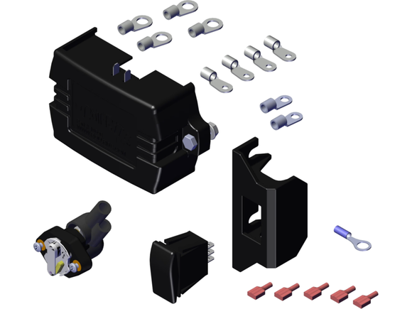 Electric Kit with 10698 12V Relay (Rocker Switch) 10914 | Roll-Rite | American Tarping