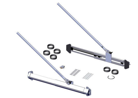 Pivot Set, 3ft Vertical Sliding 5 Spring Pivot Set 47700 | Roll-Rite | American Tarping