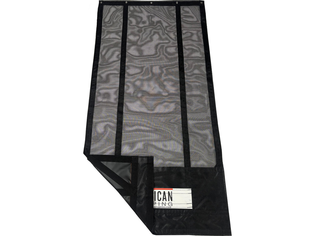 Premium Mesh Dump Truck Tarps Long Black | United Tarps | American Tarping