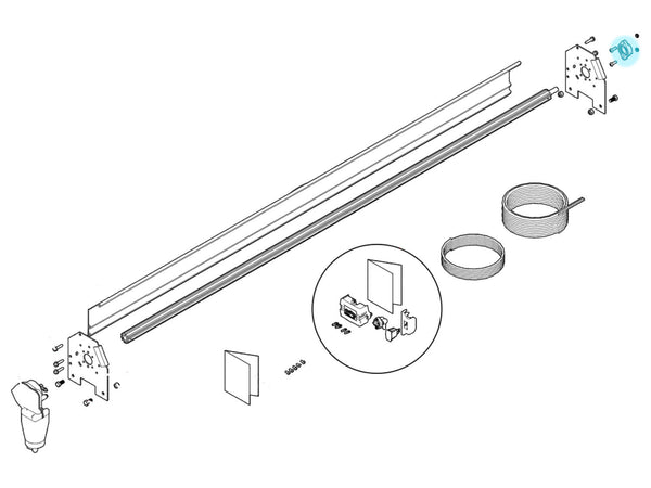 Bearing. 3/4" Flanged Axle Bearing with bolts 31050 | Roll-Rite | American Tarping