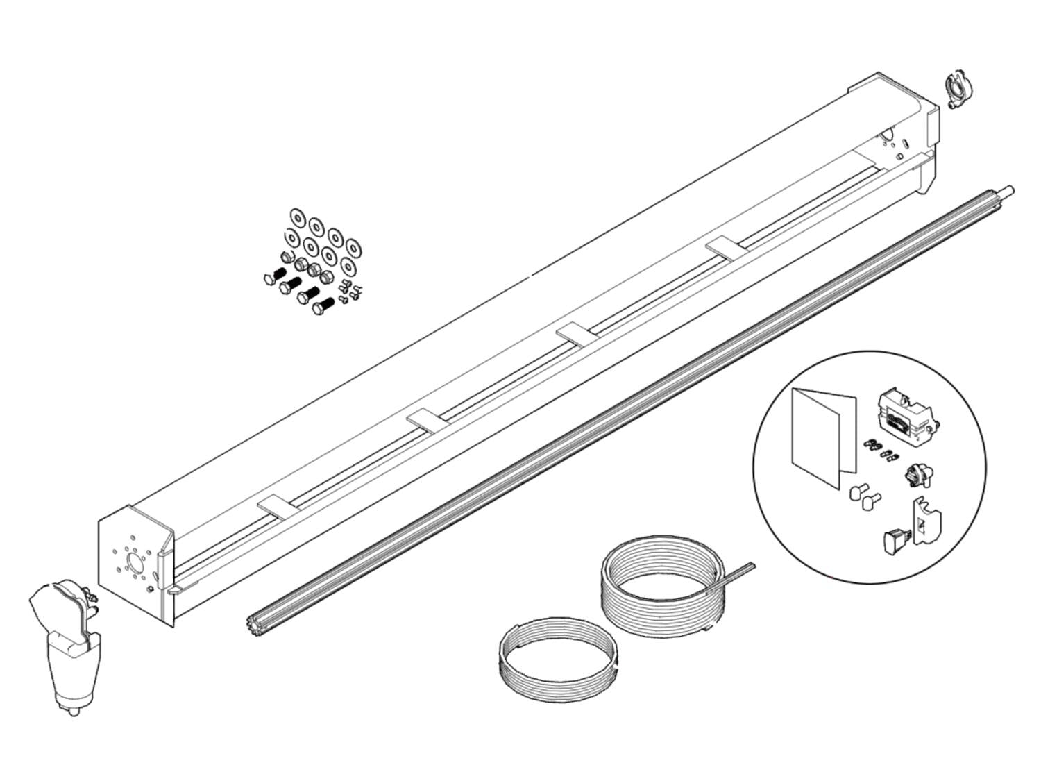 Spool Kit. TarpMaster Tarp Spool w/92