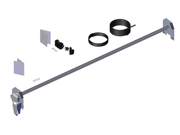 Spool Kit. TarpMaster Tarp Spool w/97" Axle & Mounting Brackets 36370 | Roll-Rite