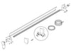Spool Kit. TarpMaster Tarp Spool w/ 97" Wind Deflector & Mounting Brackets 36460 | Roll-Rite | American Tarping