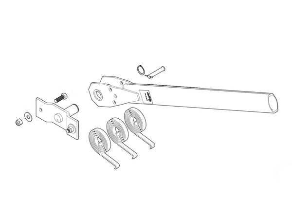Pivot. 3 Spring Pivot w/31" Pivot Tube - Passenger Side 4643P-31 | Roll-Rite | American Tarping