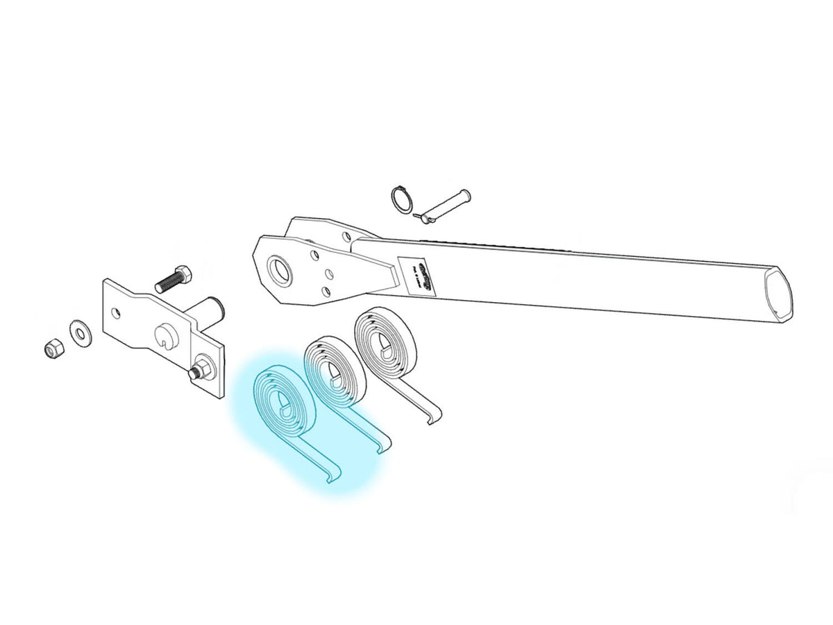 Spring. Spiral Torsion Spring 1 1/4