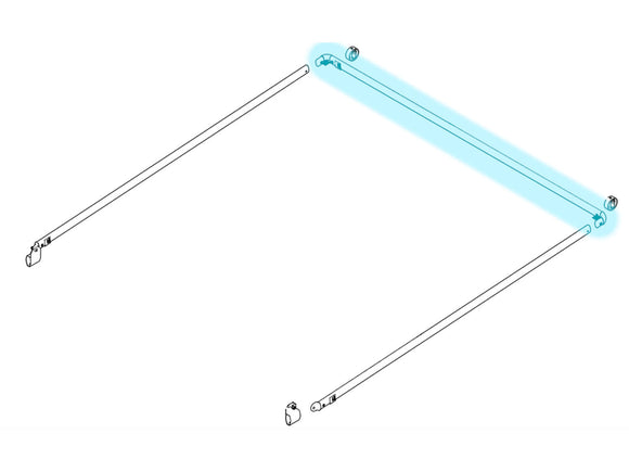 Bow Tube. Tension Bow Top Tube w/ 2-Corners 76790 | Roll-Rite | American Tarping