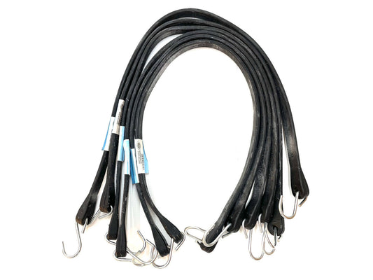 Rubber Tie Down Straps w/ S-Hooks, 31" (Pack of 10) | United Tarps | American Tarping