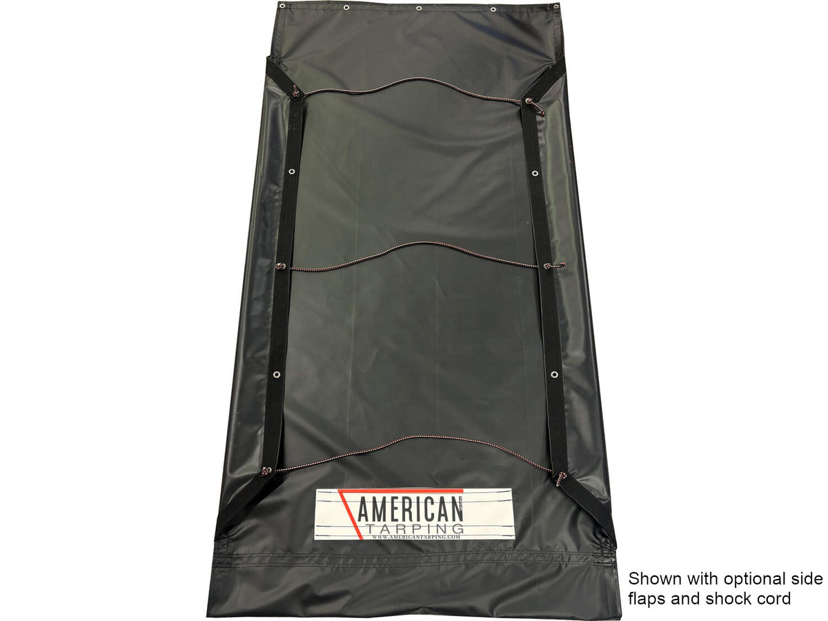Asphalt Tarps Flaps Folded | United Tarps