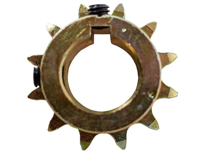 1 Inch 12-Tooth Yellow Zinc Sprocket w/ Set Screws 1411915 | Buyers Products | American Tarping Top