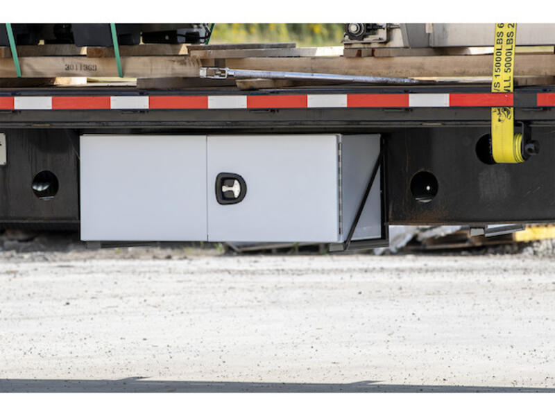 Underbody Truck Tool Box Mounting Brackets, Steel Installed | Buyers Products | American Tarping