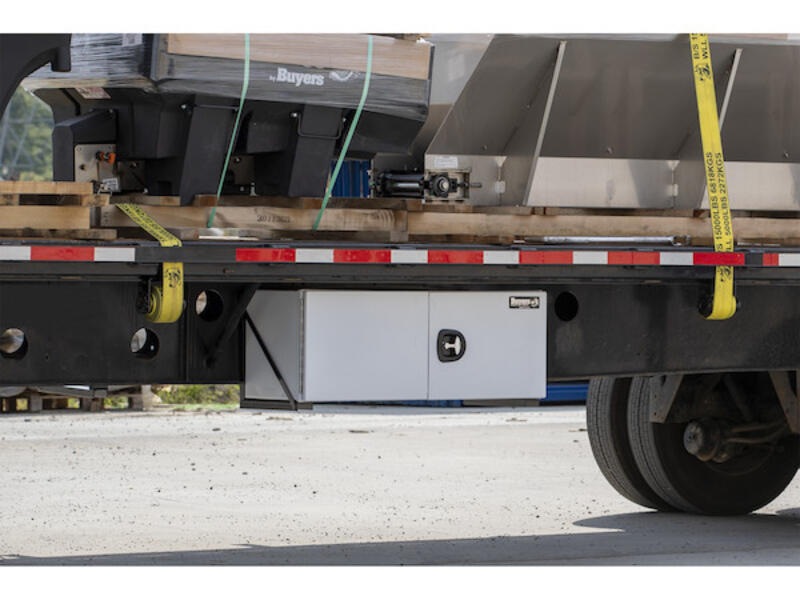 Underbody Truck Tool Box Mounting Brackets, Steel Rear | Buyers Products | American Tarping