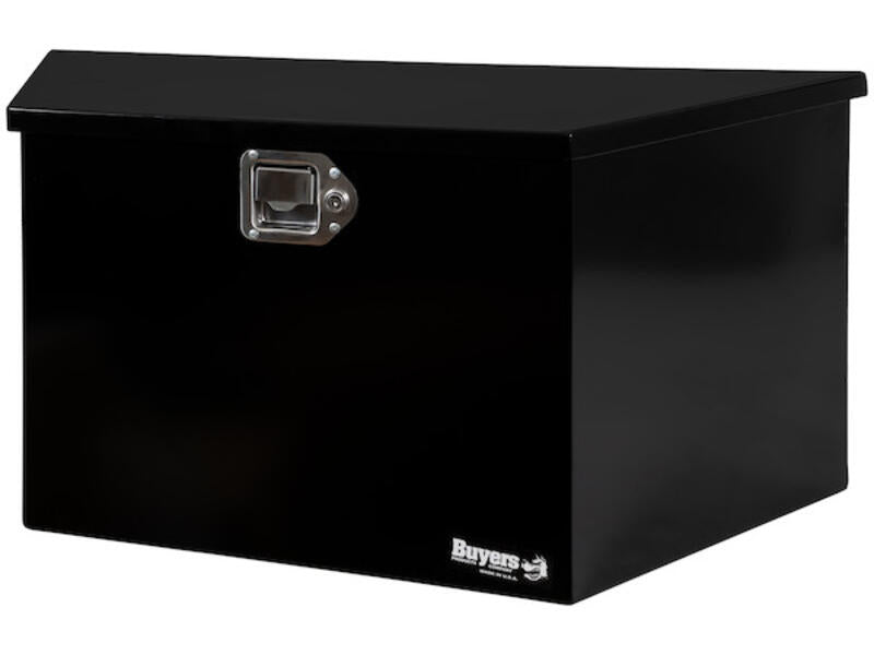 Truck Tool Box, Trailer Tongue Mount Black Steel | Buyers Products | American Tarping