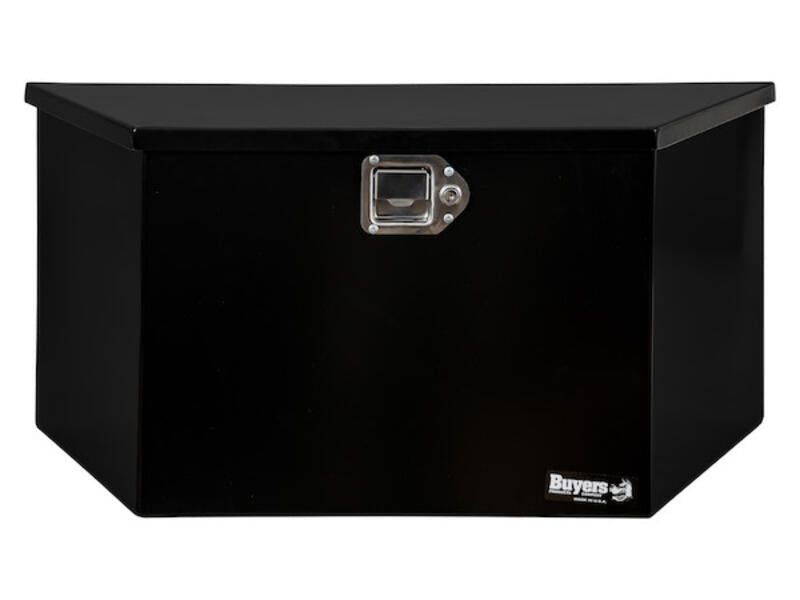 Truck Tool Box, Trailer Tongue Mount Black Steel Front | Buyers Products | American Tarping