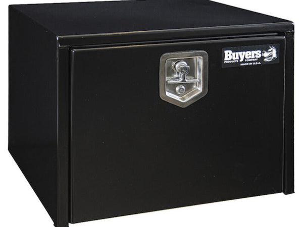 Truck Tool Box, Underbody Black Steel w/ T-Latch Box | Buyers Products | American Tarping