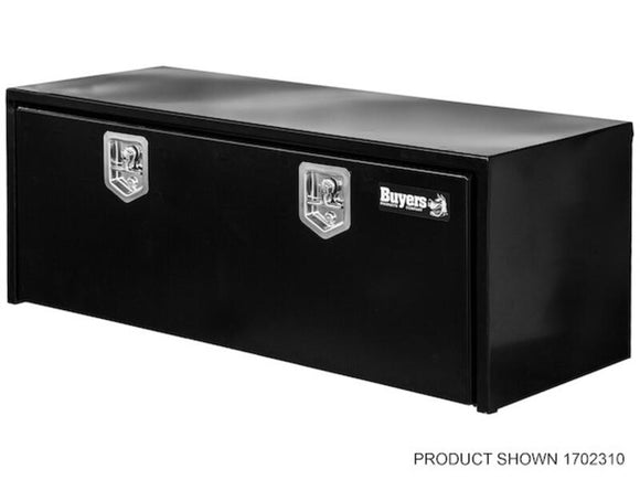 Truck Tool Box, Underbody Black Steel w/ T-Latch | Buyers Products | American Tarping