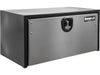 Truck Tool Box, Underbody Black Steel w/ Stainless Door | Buyers Products | American Tarping