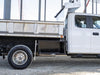 Truck Tool Box, Underbody Black Steel w/ Stainless Door Truck Open | Buyers Products | American Tarping