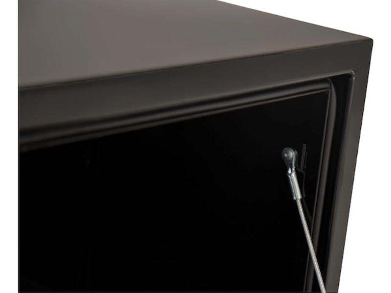 Truck Tool Box, Underbody Black Steel w/ T-Latch Gasket | Buyers Products | American Tarping