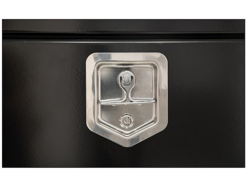 Truck Tool Box, Underbody Black Steel w/ T-Latch Latch | Buyers Products | American Tarping