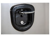Truck Tool Box, Underbody Black Steel w/ Stainless Door Handle | Buyers Products | American Tarping