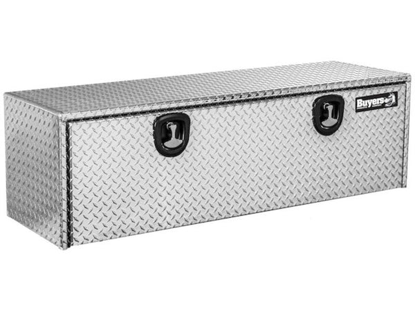 Truck Tool Box, Underbody Diamond Tread Aluminum Wide | Buyers Products | American Tarping