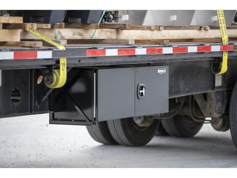 Underbody Truck Tool Box Mounting Brackets, Steel Gray | Buyers Products | American Tarping