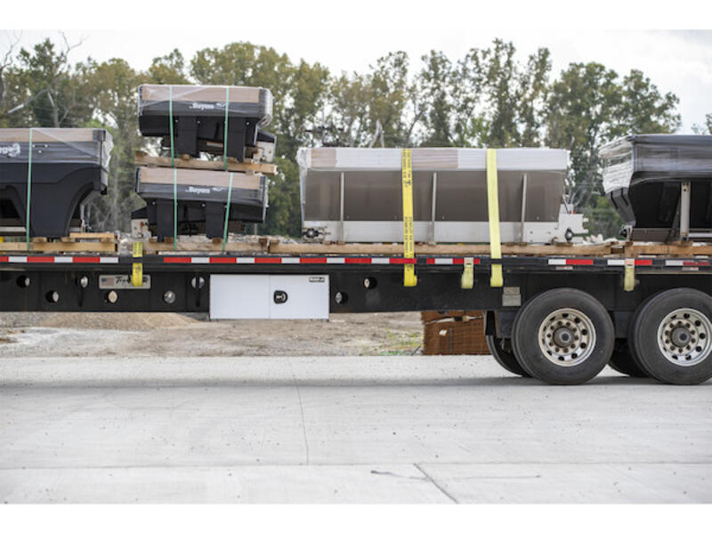 Truck Tool Box, Pro Series Underbody Black Steel Cargo | Buyers Products | American Tarping