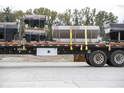 Truck Tool Box, Pro Series Underbody Black Steel Cargo | Buyers Products | American Tarping