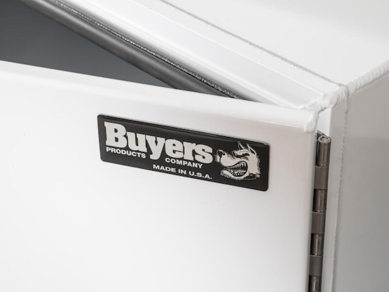 Truck Tool Box, Pro Series Underbody Black Steel Logo | Buyers Products | American Tarping
