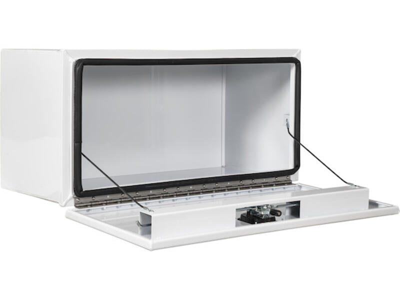 Truck Tool Box, Pro Series Underbody Black Steel Open | Buyers Products | American Tarping