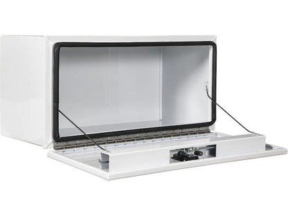 Truck Tool Box, Pro Series Underbody Black Steel Open | Buyers Products | American Tarping