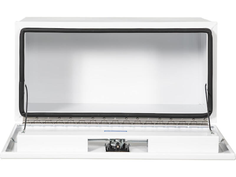 Truck Tool Box, Pro Series Underbody Black Steel Front Open | Buyers Products | American Tarping