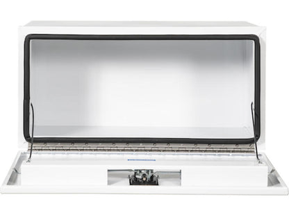 Truck Tool Box, Pro Series Underbody Black Steel Front Open | Buyers Products | American Tarping