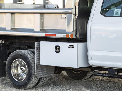 Truck Tool Box, Pro Series Underbody Black Steel Installed | Buyers Products | American Tarping