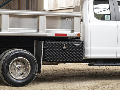 Truck Tool Box, Underbody Black Diamond Tread Aluminum Installed | Buyers Products | American Tarping