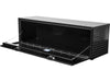 Truck Tool Box, Underbody Black Diamond Tread Aluminum Open | Buyers Products | American Tarping