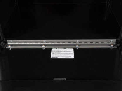 Truck Tool Box, Underbody Black Steel w/ 3-Point Latch Hinge | Buyers Products | American Tarping