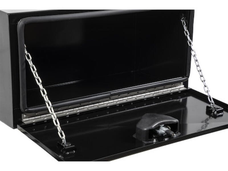 Truck Tool Box, Pro Series Underbody Black Steel Detail | Buyers Products | American Tarping