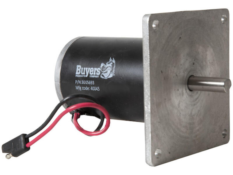 Replacement .125 HP 1000 RPM Spinner Motor with SAE Connection for SaltDogg® TGSUV1B Spreader 3005693 Rear Angle | Buyers Products | American Tarping