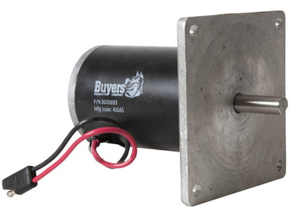 Replacement .125 HP 1000 RPM Spinner Motor with SAE Connection for SaltDogg® TGSUV1B Spreader 3005693 Rear Angle | Buyers Products | American Tarping